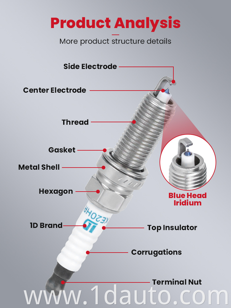 Double Iridium Spark Plug for Nissan